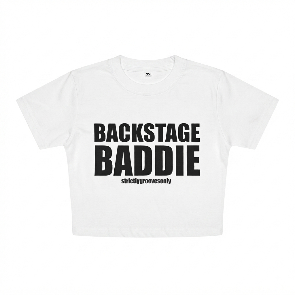 BACKSTAGE BADDIE BABY TEE