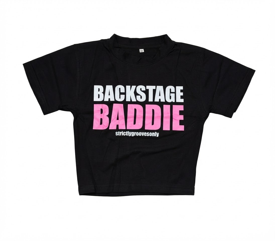 BACKSTAGE BADDIE BABY TEE